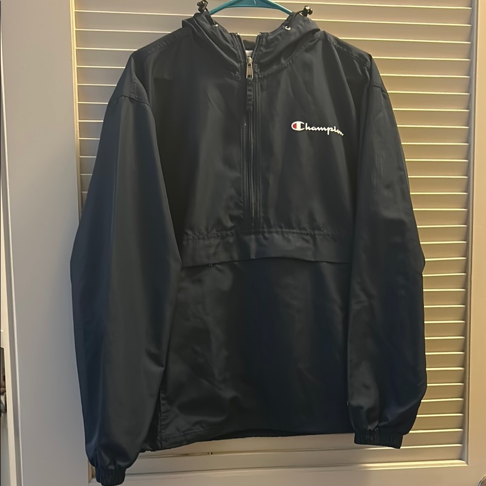Champion Navy Blue Windbreaker Jacket